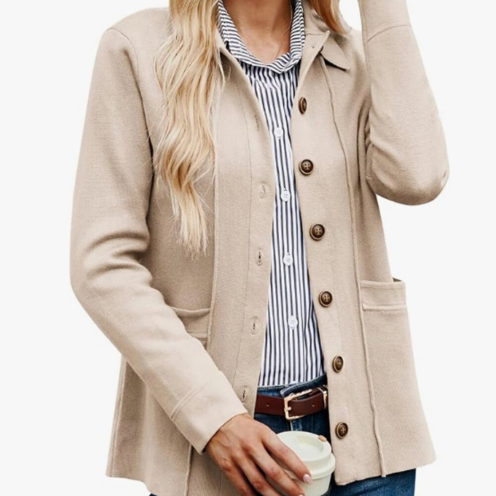 Grace Karin Women's Button Down Cardigan. Size XL. Scandigirl